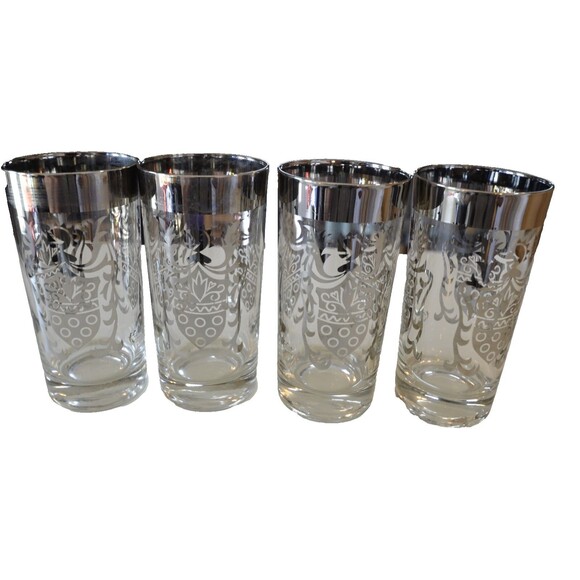 Vintage Kimiko Highball Glasses - Set Of 4 in Great Pre-owned Condition-1960s - Picture 1 of 5